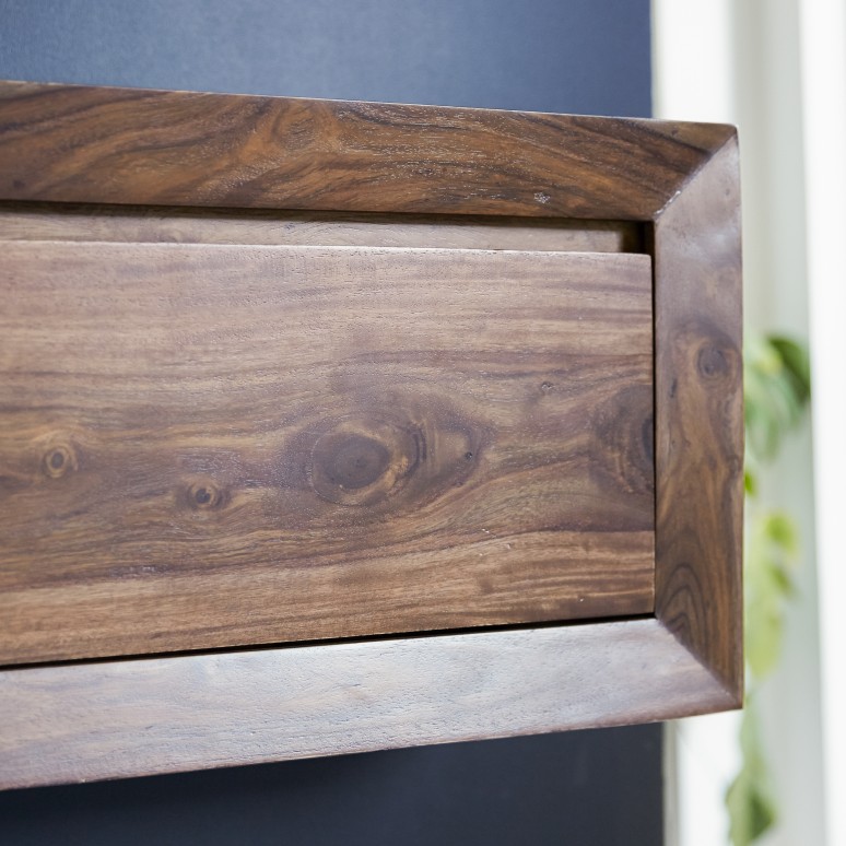 Villa - Wall-mounted console in solid sheesham