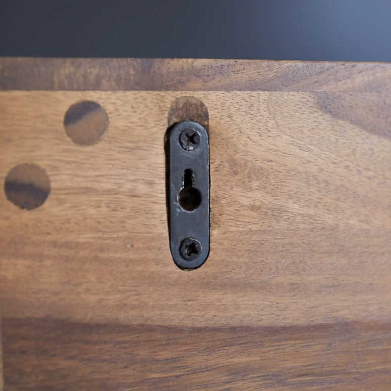 Villa - Bijzettafel voor aan de wand van massief palissander