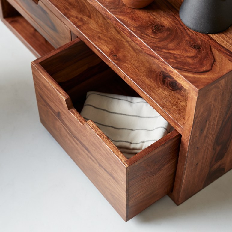 Kwarto - TV Schrank aus massivem Palisanderholz 85 cm