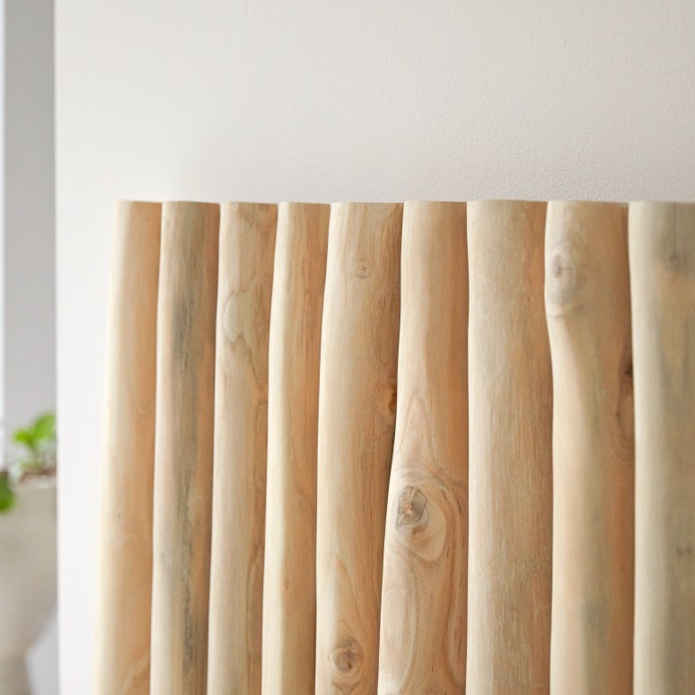 River - Kopfteil aus massivem Teakholz 180 cm