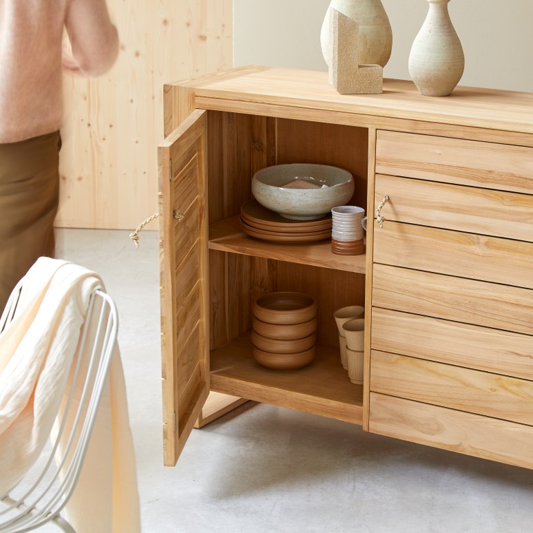 Minimalys - Buffet in teak massello 170 cm