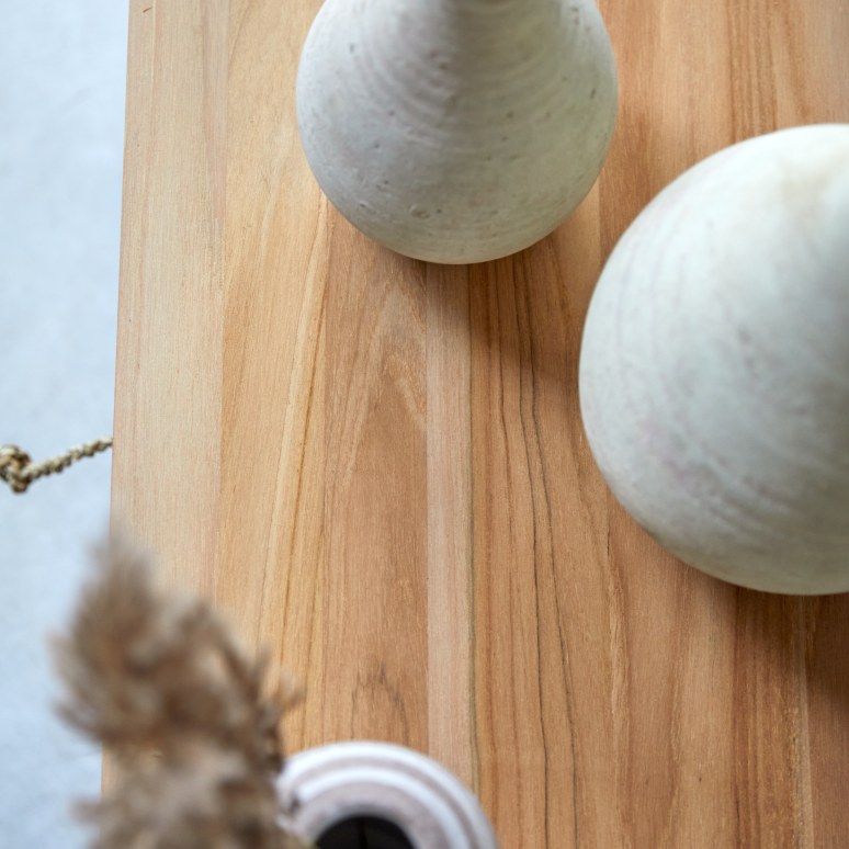 Minimalys - TV unit in solid teak - 135 cm