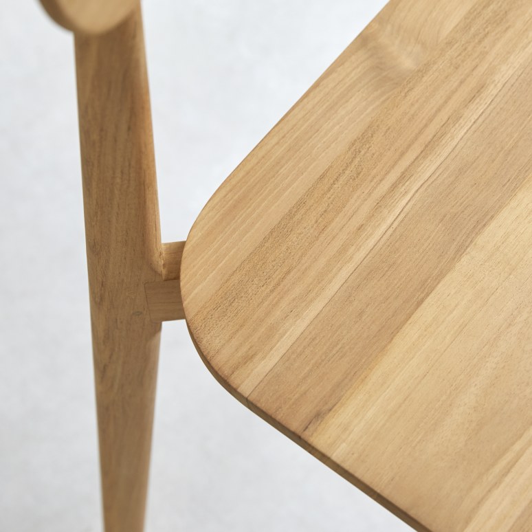 Jonàk - Silla de teca maciza