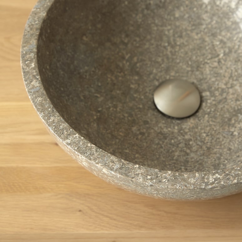 Ibyza - Vasque ronde en marbre grey