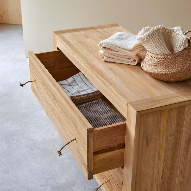 Minimalys - Cassettiera in teak massello