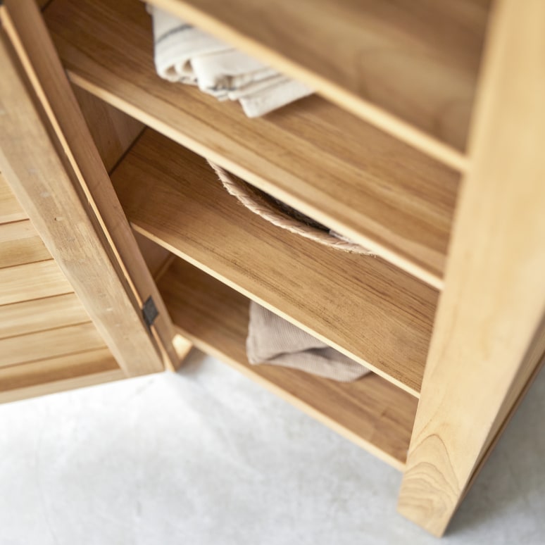 Minimalys - Colonna semplice in teak massello