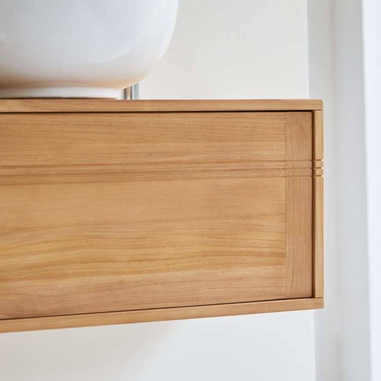 Basic - Badschrank aus massivem Teakholz 140