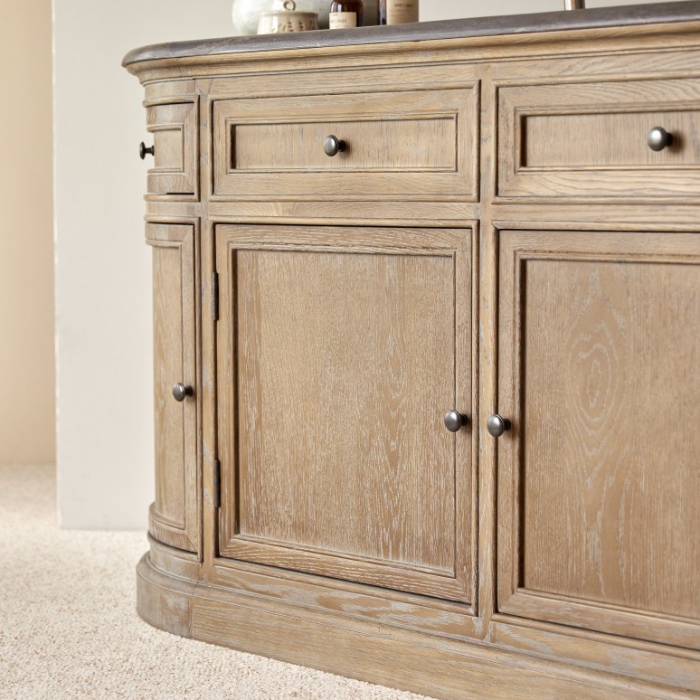 Louise - Oak and stone vanity unit 180 cm