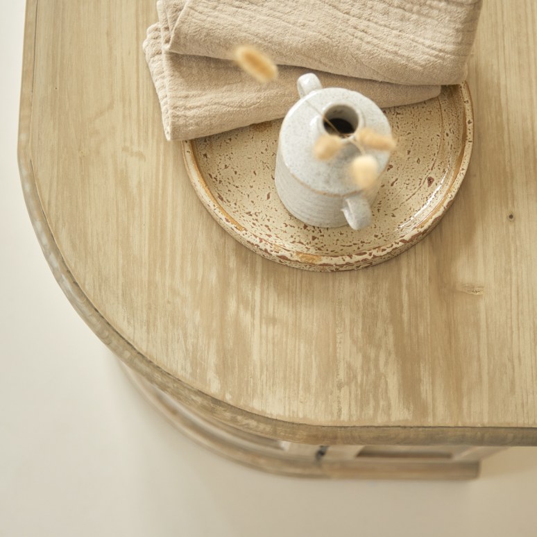 Celeste - Mobile TV in legno di pino 180 cm