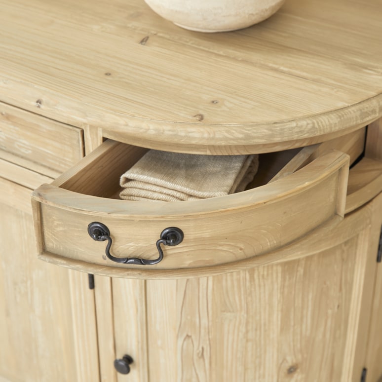 Celeste - Credenza in legno di pino 225 cm