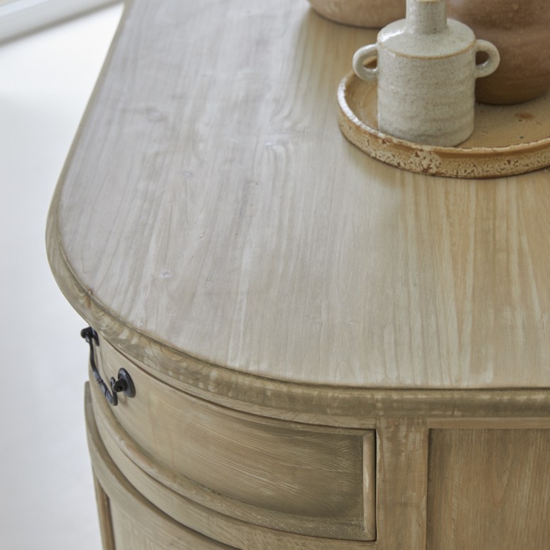 Celeste - Credenza in legno di pino da 180 cm