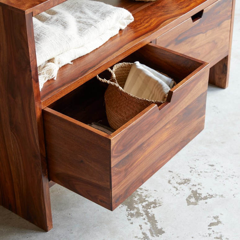 Kwarto - Mueble para lavabo de palisandro macizo de 110 cm