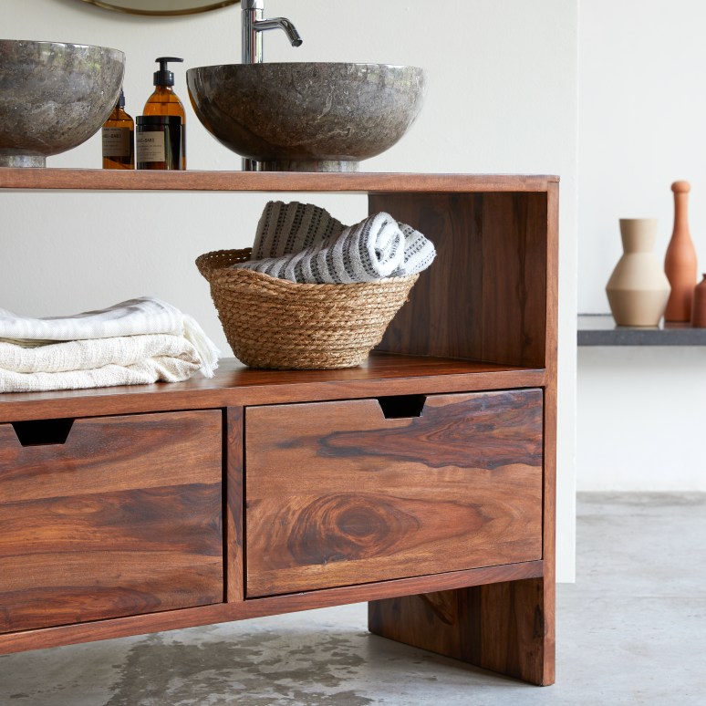 Kwarto - Massief palissander badmeubel 110 cm