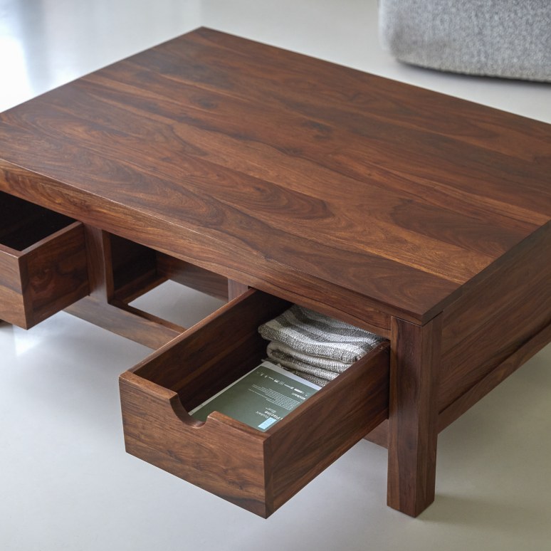 Oliver - Couchtisch aus massivem Palisanderholz