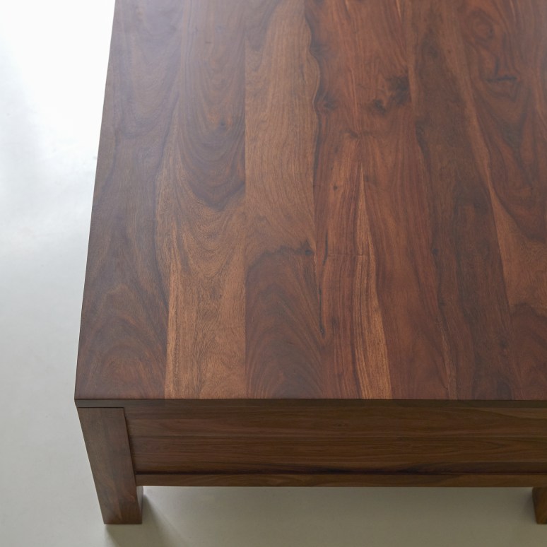 Oliver - Table basse en palissandre massif