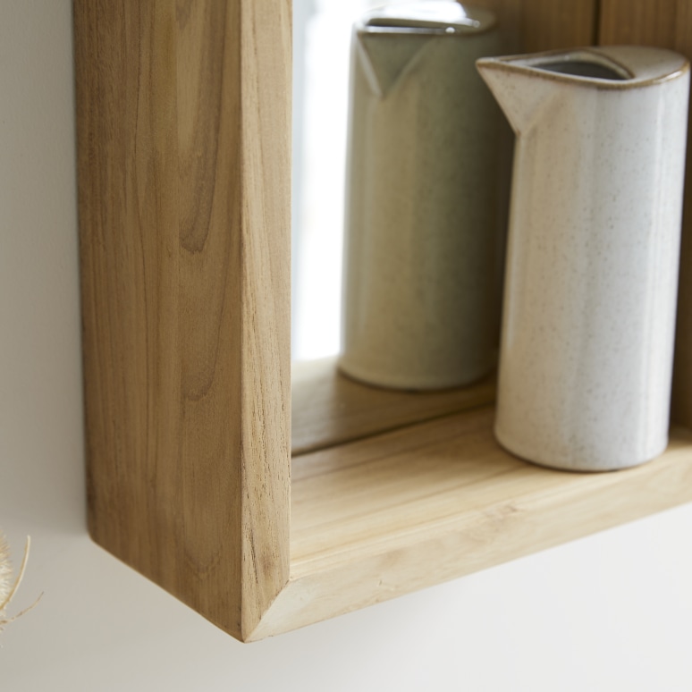 Stelle - Solid Teak Mirror