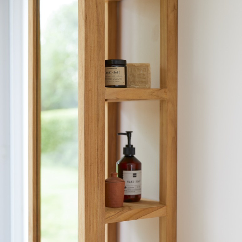 Twig - Solid teak straight column