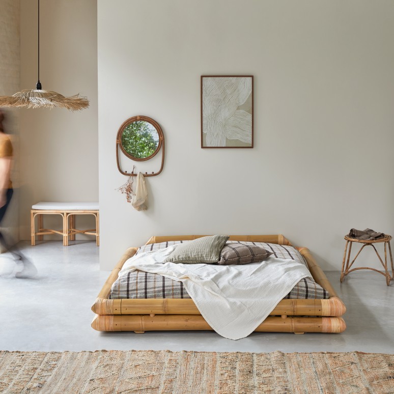 Balyss - Bamboe futonbed 160 x 200 cm
