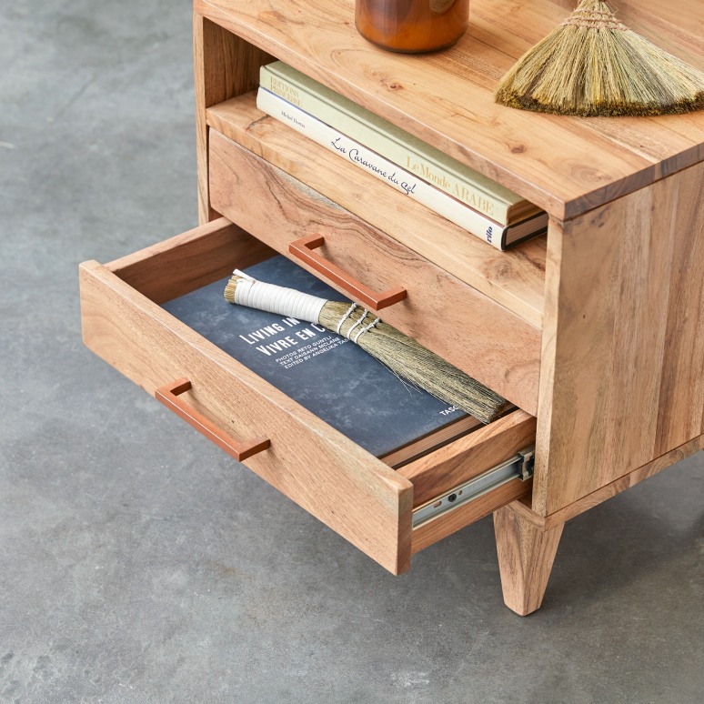 Oslo - Bedside table in solid acacia