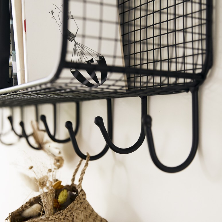 Sona - Rectangular metal wall hook