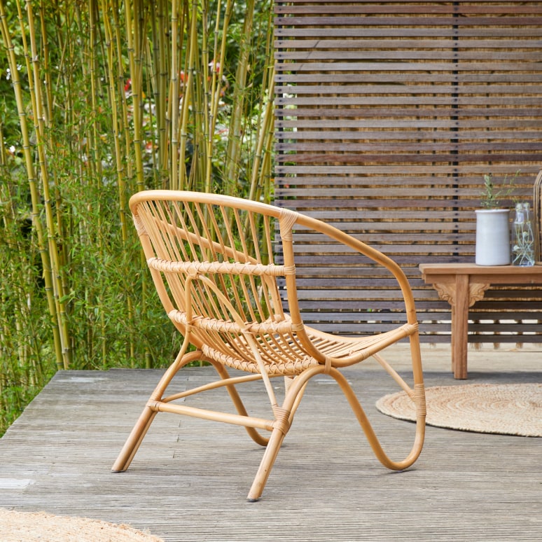 Mutine - Sillón de jardín de ratán