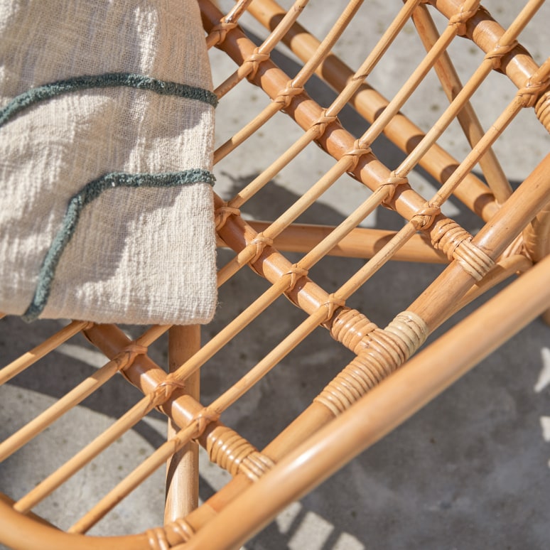 Mina - Sillón de jardín de ratán