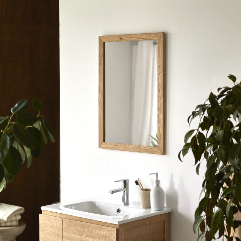Serena - Solid oak mirror 70x50 cm