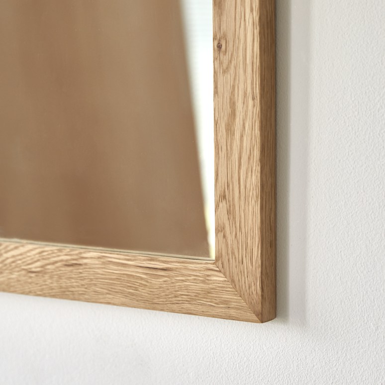 Serena - Miroir d'entrée en chêne 70x50 cm