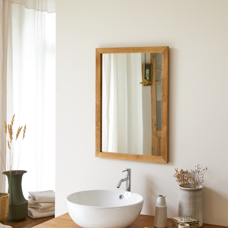 Serena - Solid oak mirror 70x50 cm