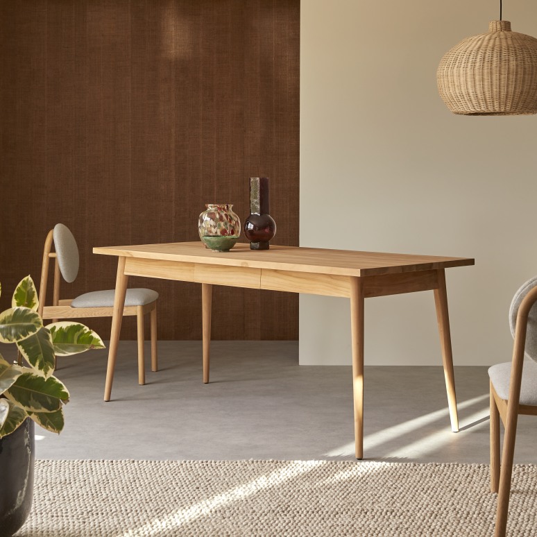 Jonàk - Massief teakhouten eettafel voor 6/8 personen