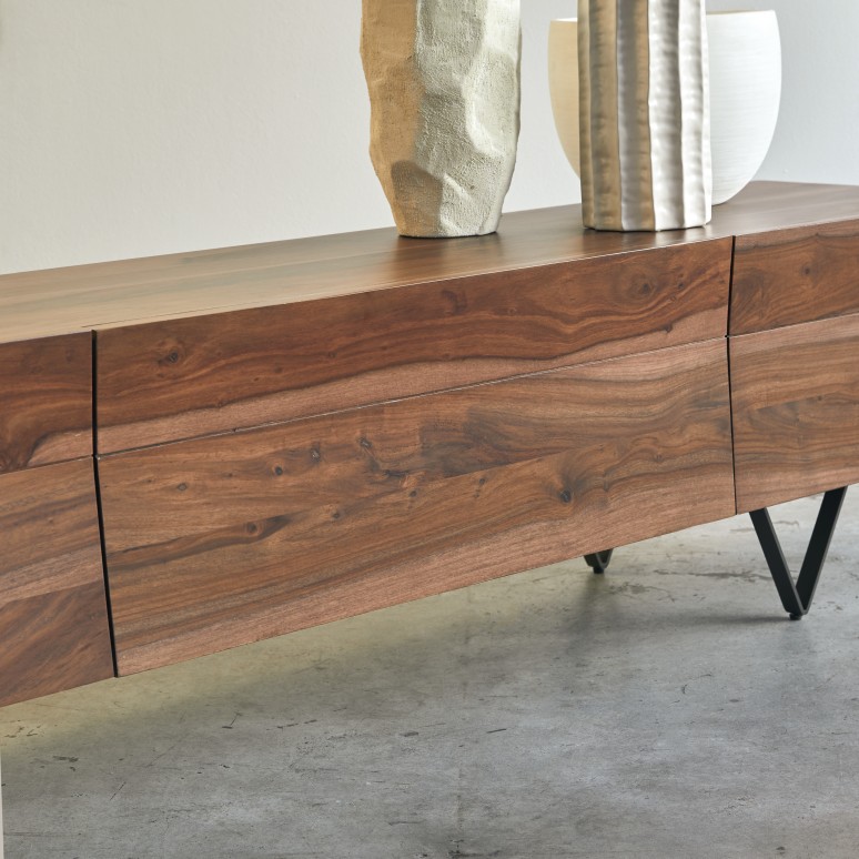 Metric - Meuble TV en palissandre massif 175 cm