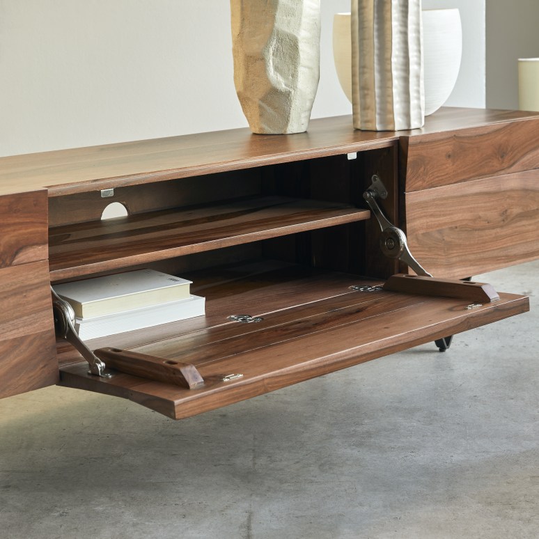 Metric - Mobile TV in legno di palissandro massello 175 cm