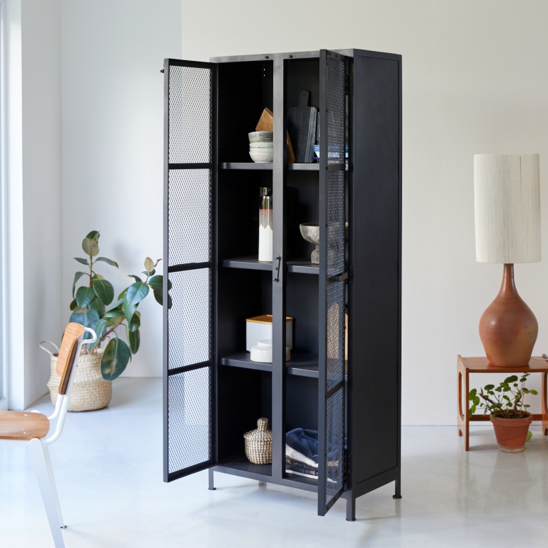 Cléo - Credenza con ante in rete metallica