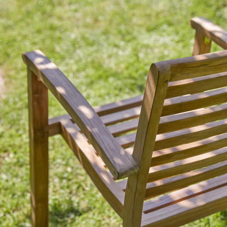 Andria - Sillón de jardín de teca maciza