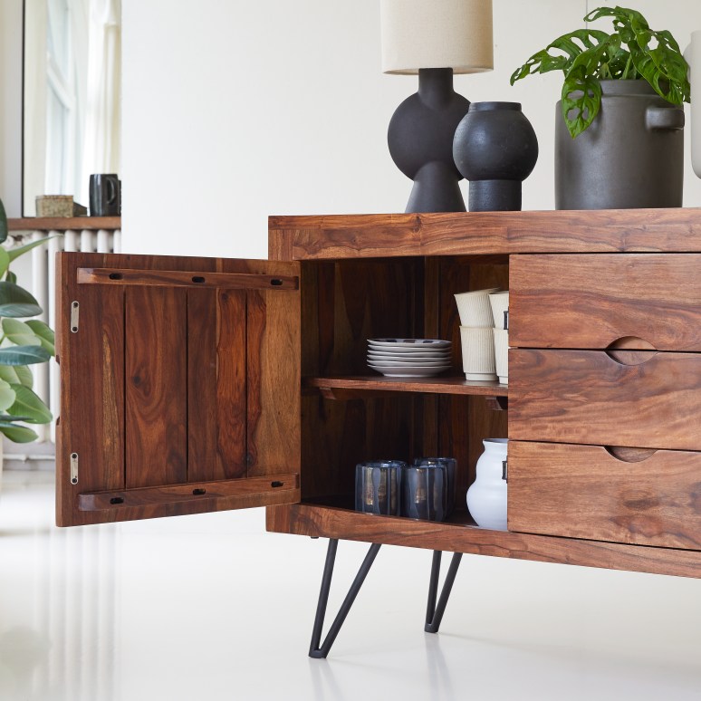 Bonnie - Massief palissander buffet 150 cm