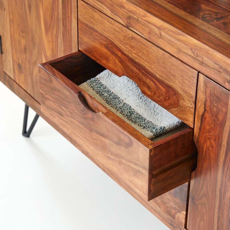 Bonnie - Buffet aus massivem Palisanderholz 150 cm