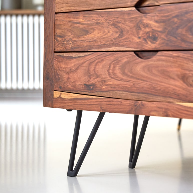 Bonnie - Chest of drawers in solid sheesham