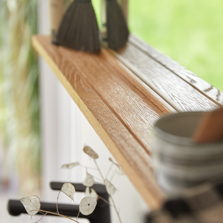 Easy - Spiegel aus massivem Eichenholz 120x50 cm