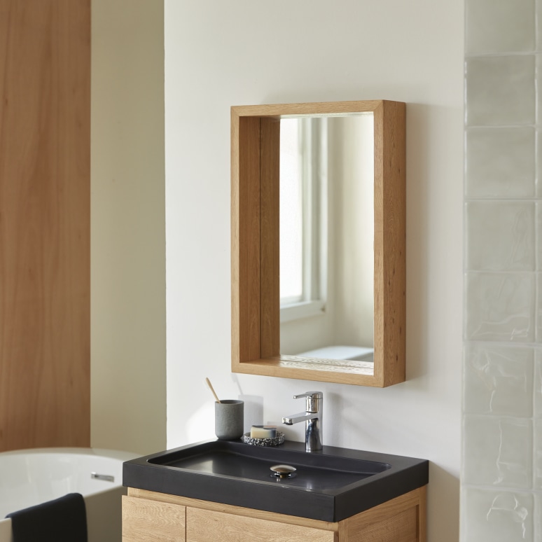 Easy - Hallway mirror in oak 70x45 cm