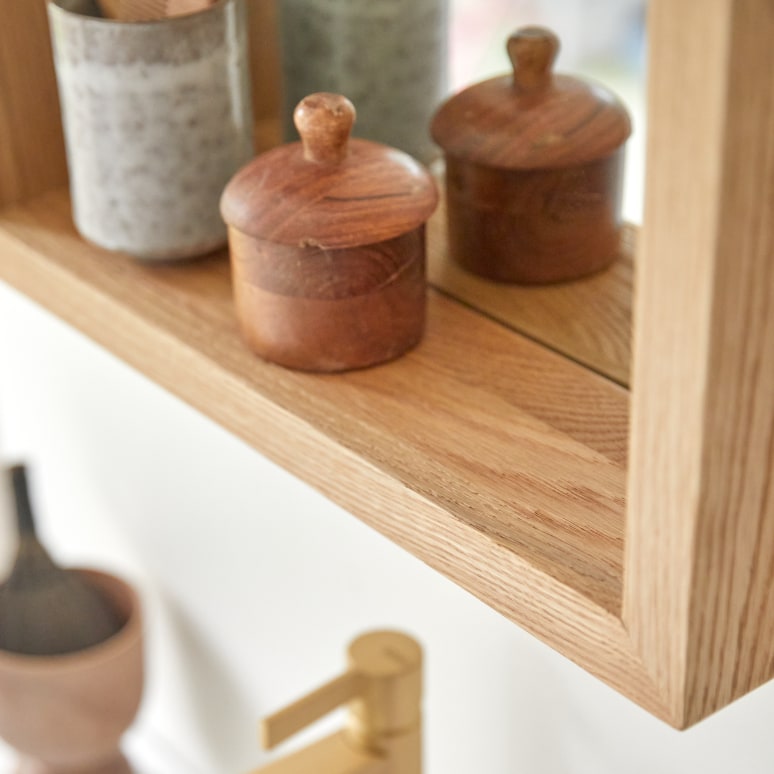 Easy - Eikenhouten spiegel 70 x 45 cm