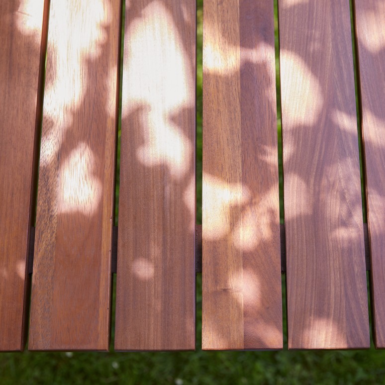 Toscane - Tavolo da giardino in teak massello e metallo 6/8 pers.