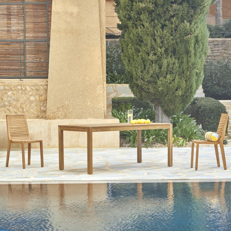 Teo - Tavolo da giardino in teak massello, 6-8 persone