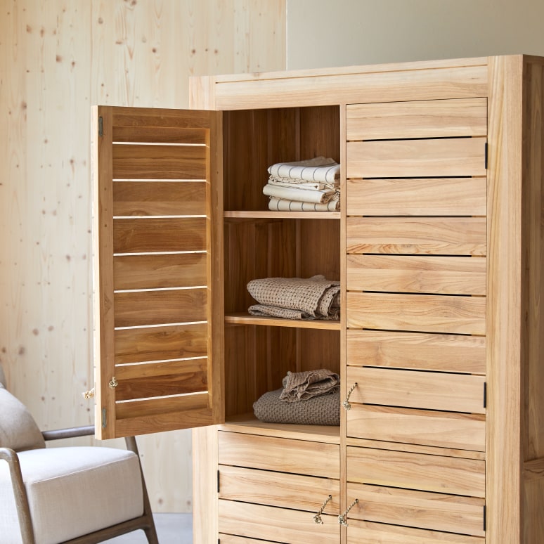 Minimalys - Armoire en teck massif
