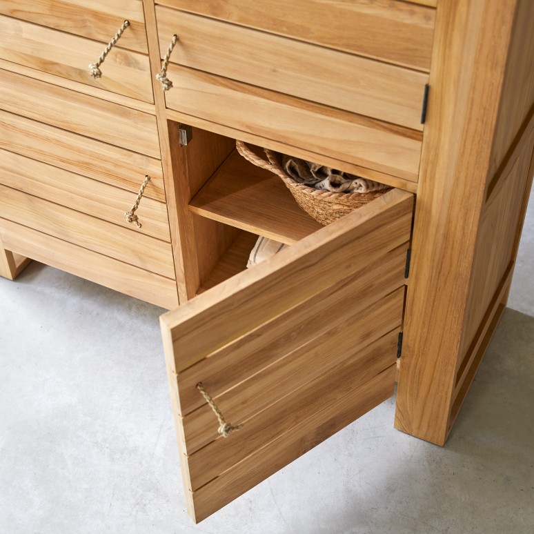 Minimalys - Armoire en teck massif