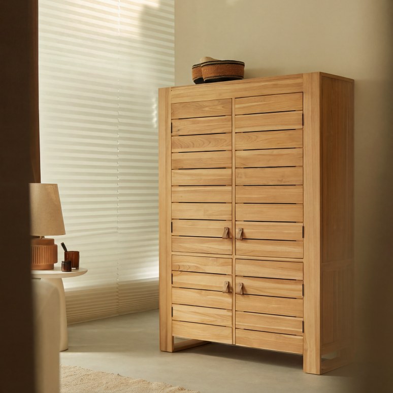 Minimalys - Armoire en teck massif