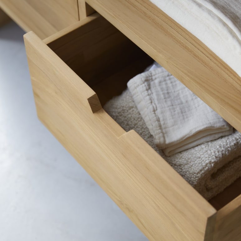 Kwarto - Massief teakhouten badmeubel 110 cm