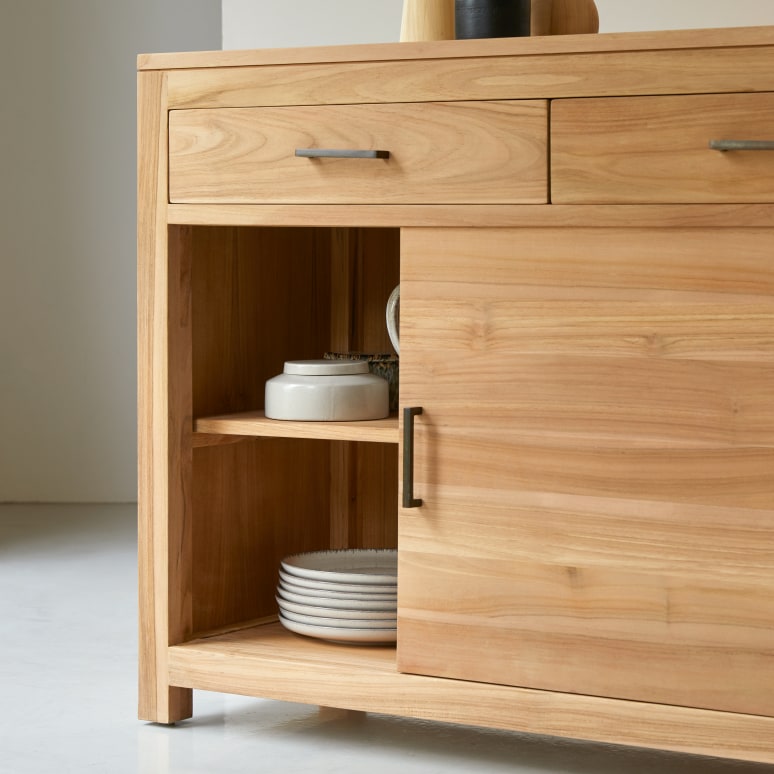 Maë - Teakhouten dressoir 120 cm
