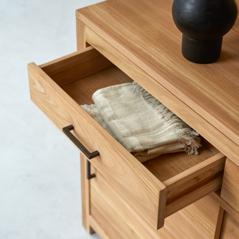 Maë - Buffet en teck massif 120 cm