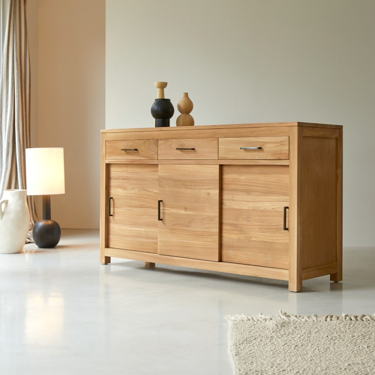 Maë - Aparador de teca de 150 cm