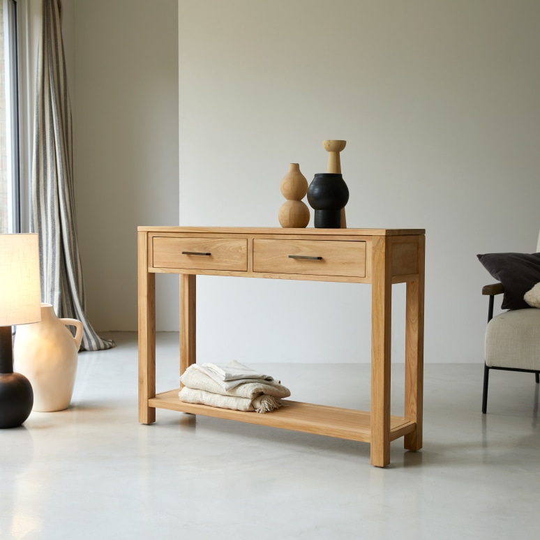 Maë - Consolle in teak massello